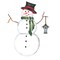 Small Snowman Wall Stencil | 2158 by Designer Stencils | Outdoor Stencils | Reusable Art Craft Stencils for Painting on Walls, Canvas, Wood | Reusable Plastic Paint Stencil for Home Makeover | Easy to Use & Clean Art Stencil